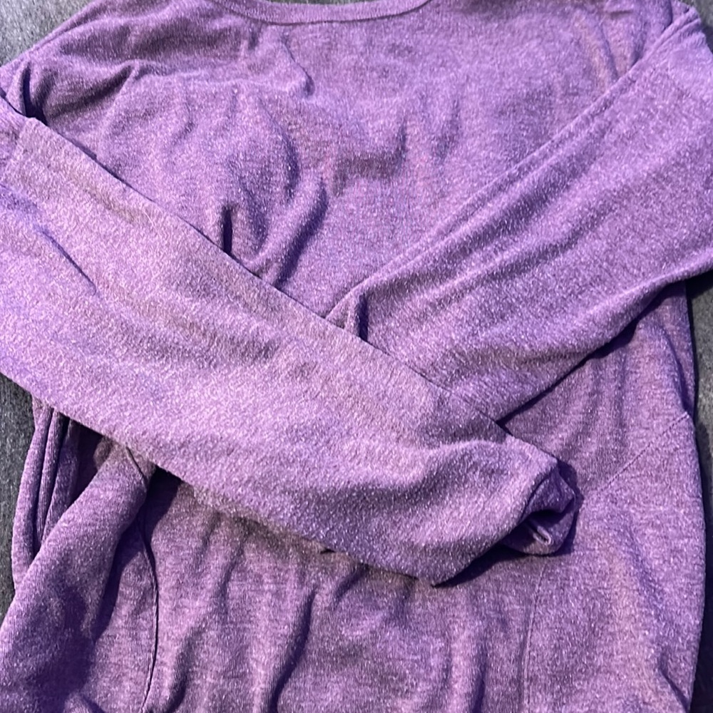 Purple long sleeve with pockets